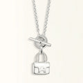 Hermes Pop H Pendant Silver Necklace